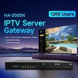 HA-2000N IPTV Server Gateway for 1200 users, a key part of our Hotel IPTV solutions.