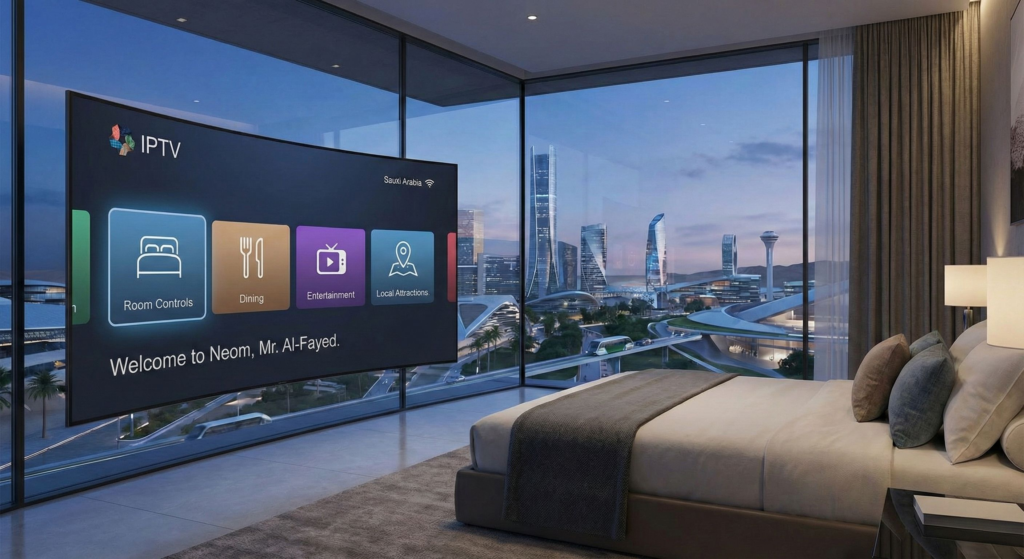 Smart Hotel IPTV Solution in Neom | CMT Technologies - CMT Technologies