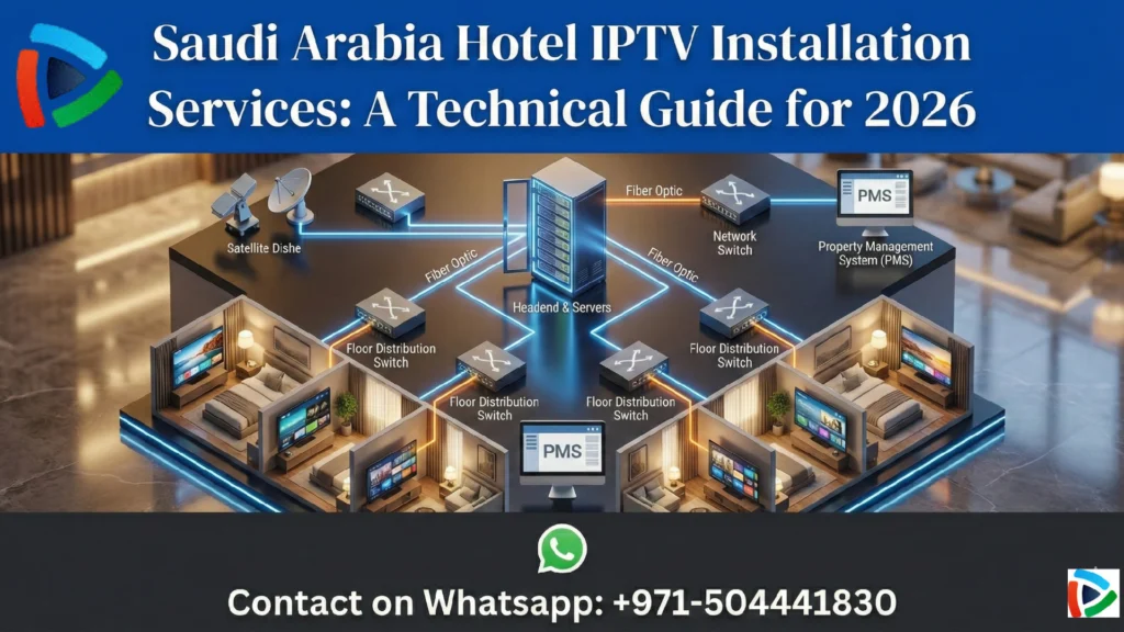 Expert Saudi Arabia hotel IPTV installation services by CMT. Boost guest satisfaction with secure casting & GAMR compliance.